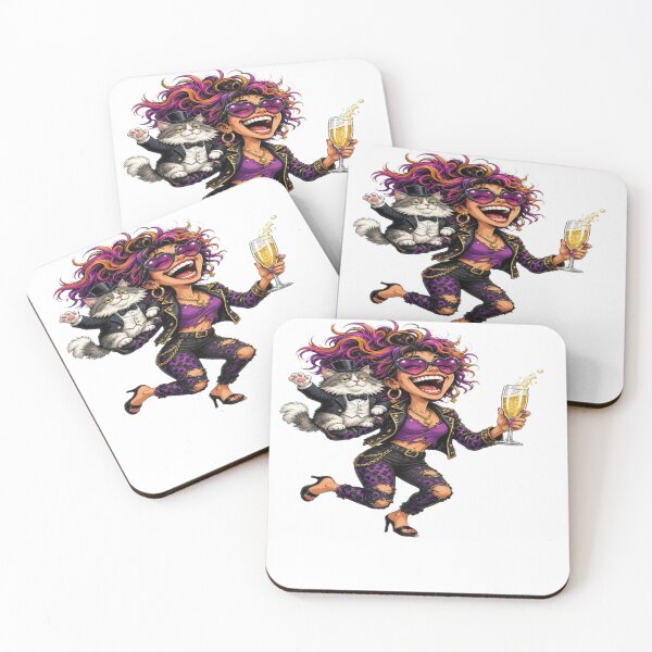 Item preview, Champagne & Fancy Cat: Rocker Glam Party Graphic designed and sold by Sushikidsntoddlers.
