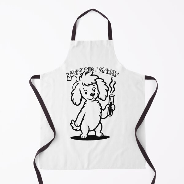 Item preview, What Did I Make Funny Chemistry Poodle Science Test Tube Art designed and sold by The Bold Line Studio.