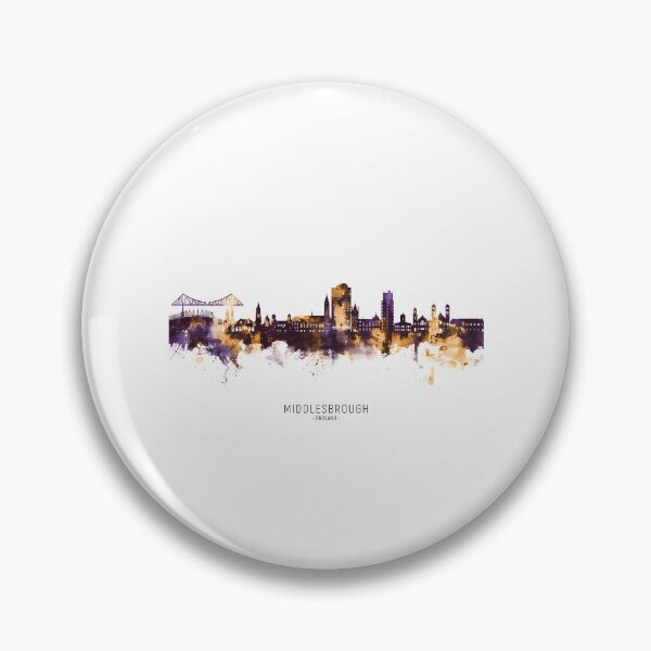 Item preview, Middlesbrough England Skyline  designed and sold by ParadiseByArt.