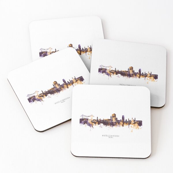 Item preview, Middlesbrough England Skyline  designed and sold by ParadiseByArt.
