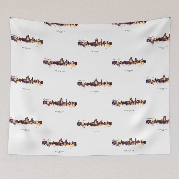 Item preview, Middlesbrough England Skyline  designed and sold by ParadiseByArt.