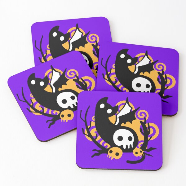Item preview, Vampire black skull cat halloween logo designed and sold by Konopikyu.