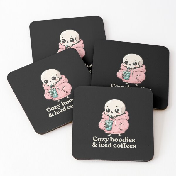 Item preview, Cozy Hoodies & Iced Coffees Pastel Goth designed and sold by dudelinart.