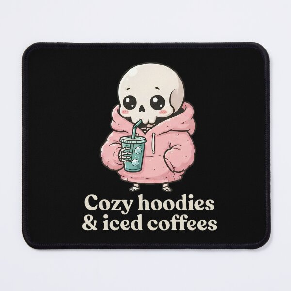 Item preview, Cozy Hoodies & Iced Coffees Pastel Goth designed and sold by dudelinart.