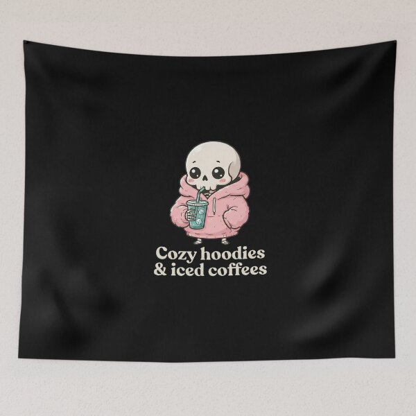 Item preview, Cozy Hoodies & Iced Coffees Pastel Goth designed and sold by dudelinart.
