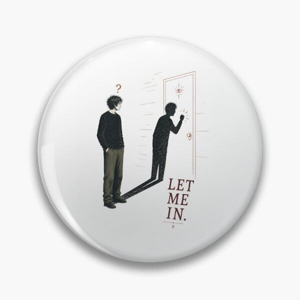 Item preview, Let Me In – Surreal Shadow Door Halloween designed and sold by CalmDownZone ⭐️⭐️⭐️⭐️⭐️.