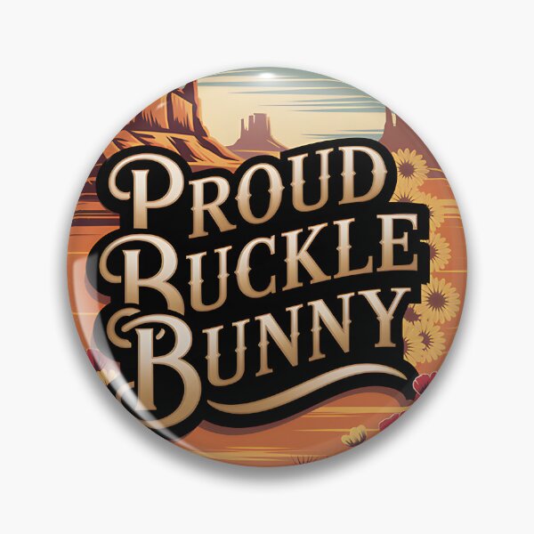 Item preview, Vintage Western Cowgirl Retro Rodeo Style Aesthetic Proud Buckle Bunny Country Girl Graphic | ⭐⭐⭐⭐⭐ designed and sold by AKIBAJARA.