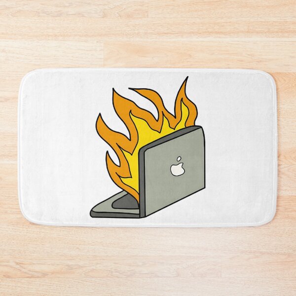 Item preview, Burning Laptop Comic Art designed and sold by PALMTREEfwi.