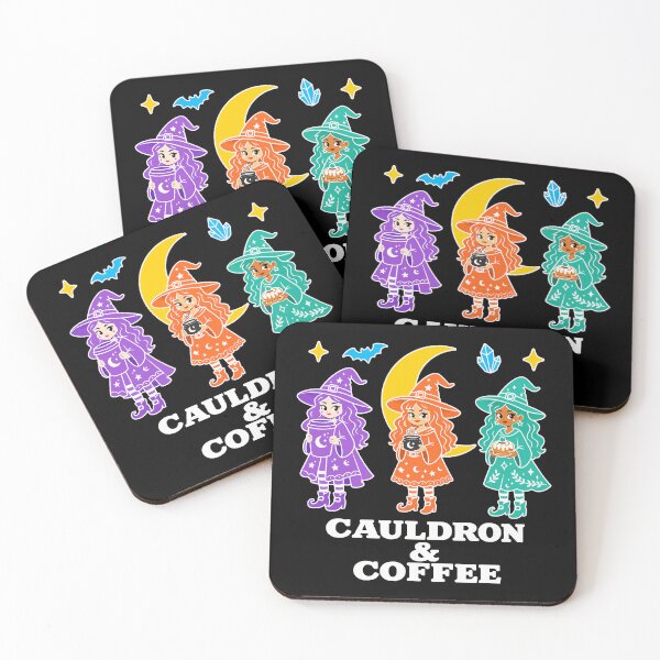 Item preview, Halloween Witch Coffee Coven | Cauldron and Coffee designed and sold by Uglyandcute.