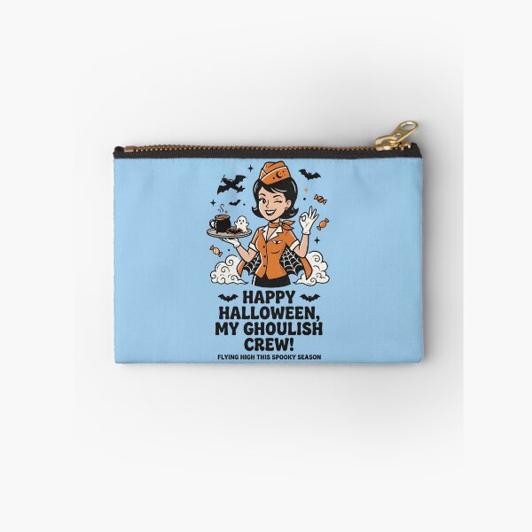 Item preview, Happy Halloween, my ghoulish crew! - Halloween for stewardess designed and sold by ParadoxParadox.