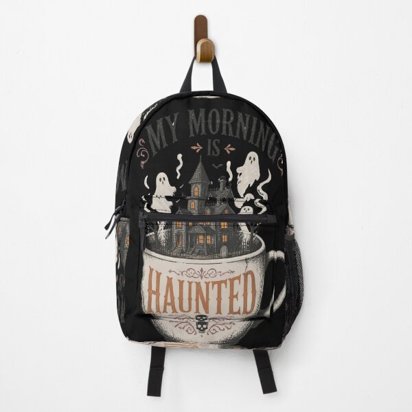 Item preview, My Morning Is Haunted – Haunted House Coffee Halloween designed and sold by CalmDownZone ⭐️⭐️⭐️⭐️⭐️.