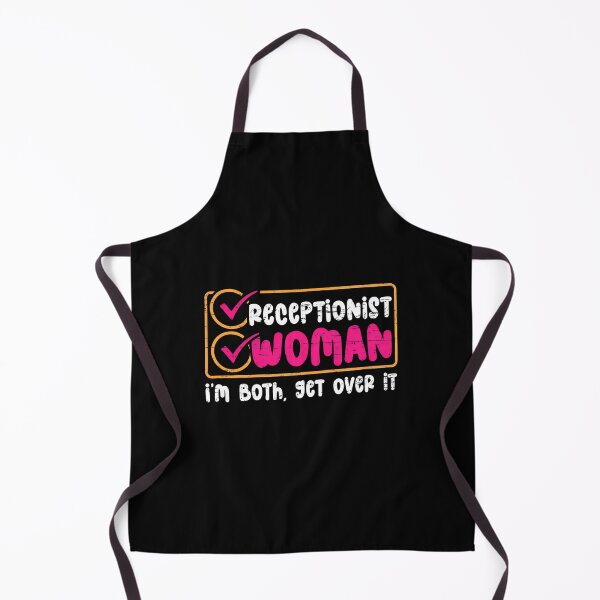 Item preview, Receptionist Woman I'm Both Get Over It Funny designed and sold by urbanywjscaggs.