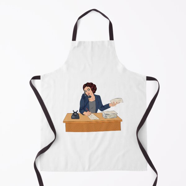 Item preview, Businesswoman Pop Art Banner. Working Woman Speaking On The Phone At Office designed and sold by PALMTREEfwi.