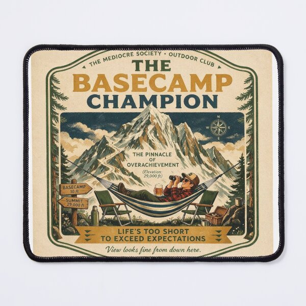 Item preview, The Basecamp Champion designed and sold by The Mediocre Society.