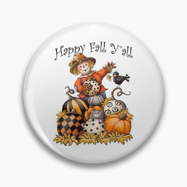 Item preview, Scarecrow Happy Fall Y'all designed and sold by mahdilahlo.
