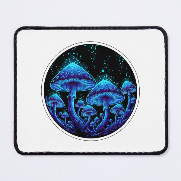 Item preview, Bioluminescent Magic Mushrooms Dark Nature designed and sold by RebelNatures.