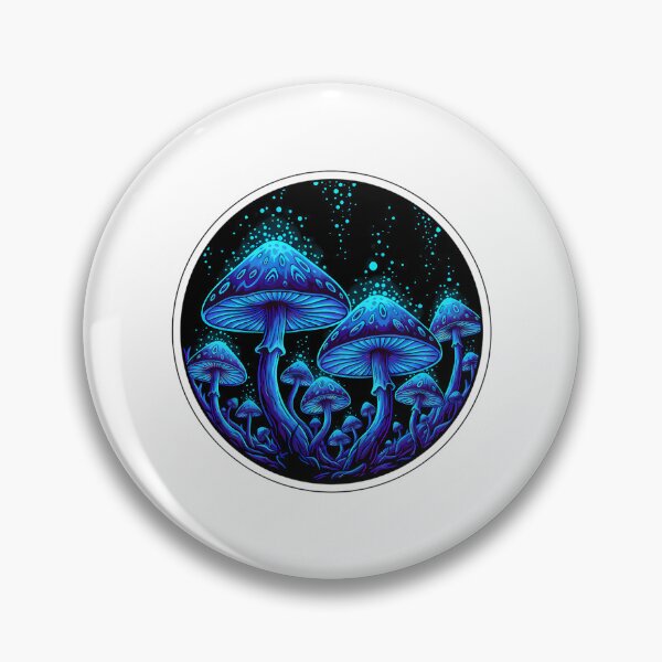 Item preview, Bioluminescent Magic Mushrooms Dark Nature designed and sold by RebelNatures.