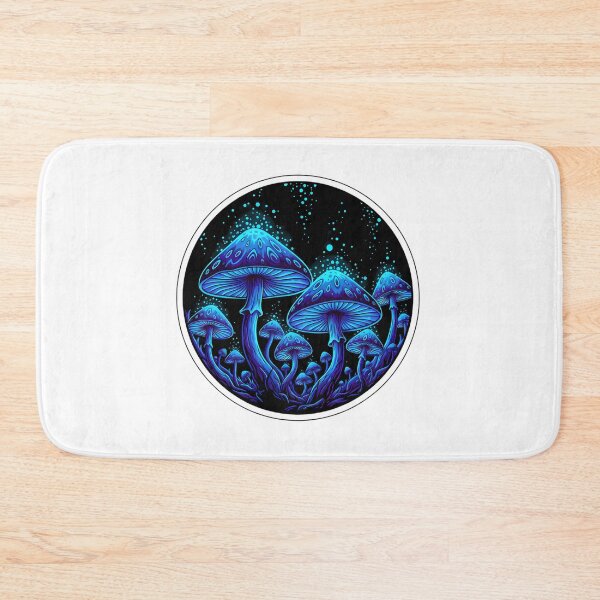 Item preview, Bioluminescent Magic Mushrooms Dark Nature designed and sold by RebelNatures.