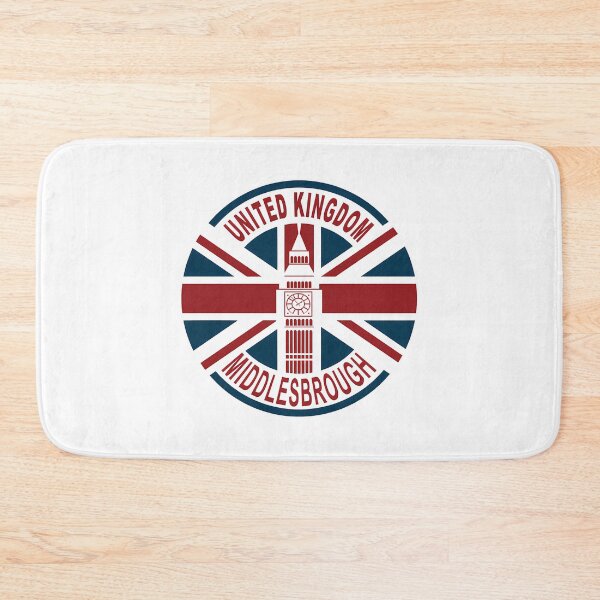 Item preview, Middlesbrough United Kingdom Uk Union Jack British Flag designed and sold by ParadiseByArt.