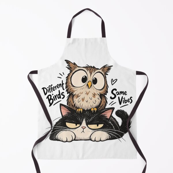 Item preview, Grumpy Cat and Curious Owl – Funny Woodland Friends designed and sold by zzz888.