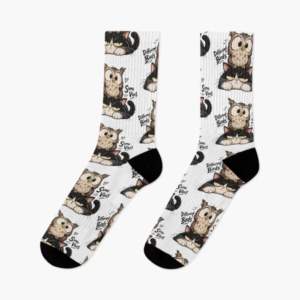 Item preview, Grumpy Cat and Curious Owl – Funny Woodland Friends designed and sold by zzz888.