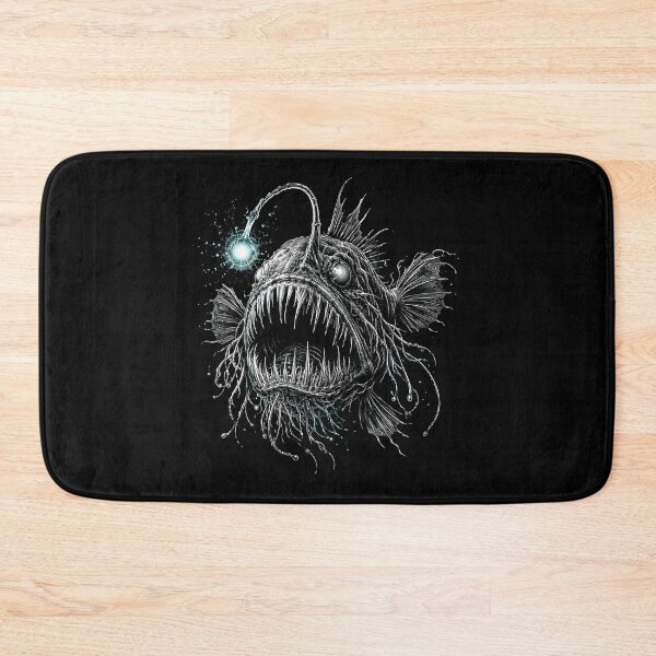 Item preview, Deep Sea Anglerfish Bioluminescent Glow Art designed and sold by RebelNatures.