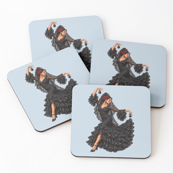 Item preview, Elegant Flamenco dancer with Castanets designed and sold by CzipipitoStudio.