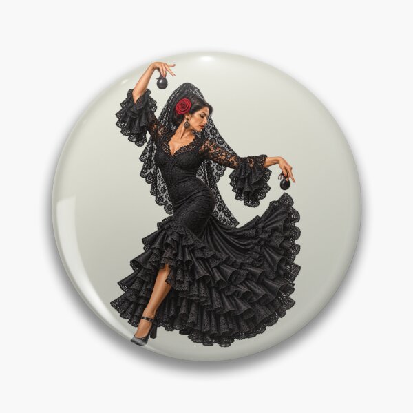 Item preview, Elegant Flamenco dancer with Castanets designed and sold by CzipipitoStudio.