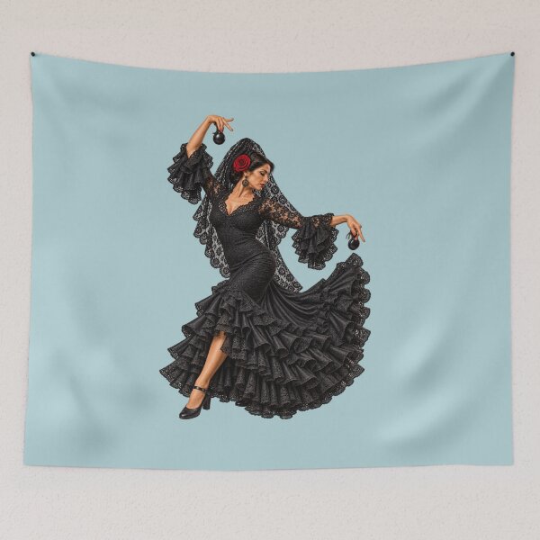 Item preview, Elegant Flamenco dancer with Castanets designed and sold by CzipipitoStudio.