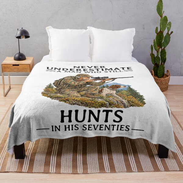 Item preview, Never Underestimate an Old Man Who Still Hunts in His Seventies designed and sold by LounisArt.