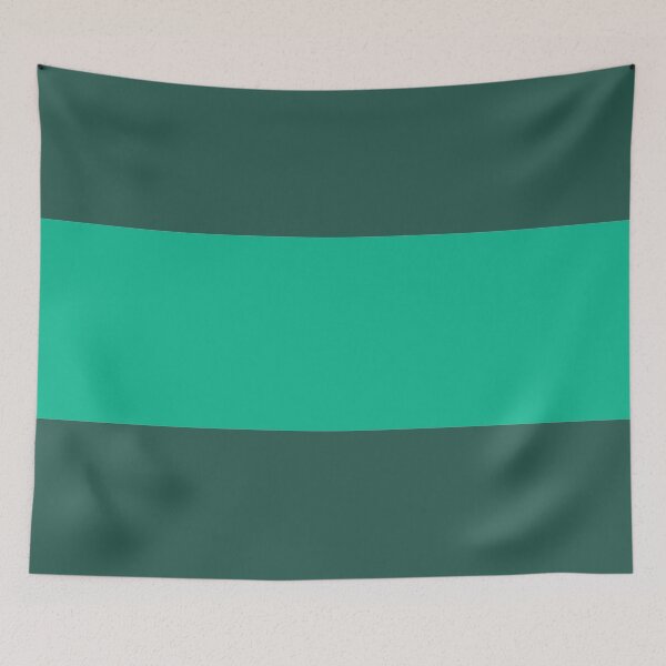Item preview, Minimalist Three Tone Teal and Deep Forest Green Color Block designed and sold by pluielegere.