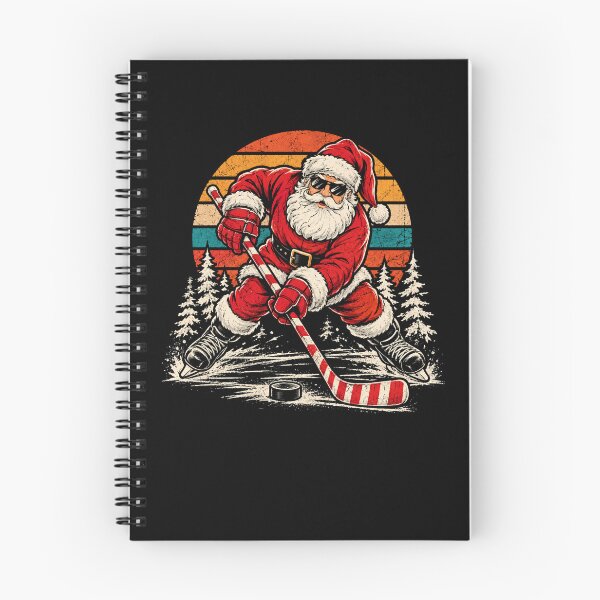 Item preview, Retro Santa Hockey Christmas Ice Rink Holiday Gift  designed and sold by Moizento.