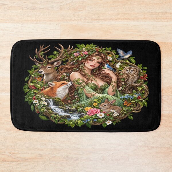 Item preview, Nature Goddess – Enchanted Forest and Wild Animals designed and sold by TroviTutto.