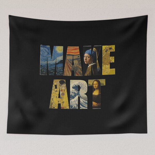 Item preview, Art History Inspired Lettered MAKE ART  designed and sold by DIANRHOLTZER.