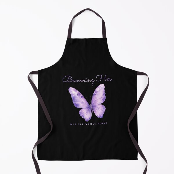 Item preview, Becoming Her Purple Watercolor Butterfly Quote designed and sold by RenetteWickStudio.