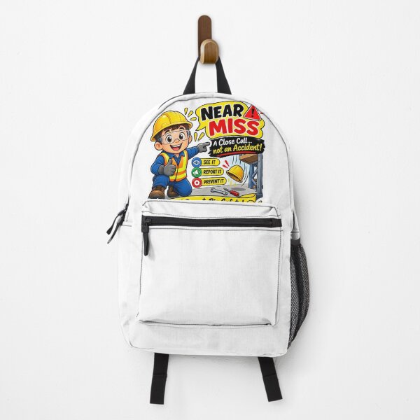 Item preview, Near Miss Safety Sticker – Close Call Safety Awareness, Report It Prevent It PPE Cartoon designed and sold by vinothmech53.
