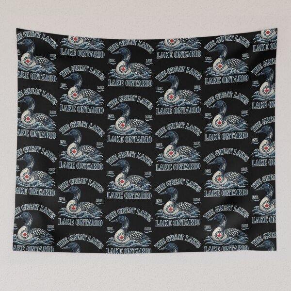 Item preview, The Great Lakes Lake Ontario Loon Vintage Canadian Nature Design designed and sold by YasuoShop.