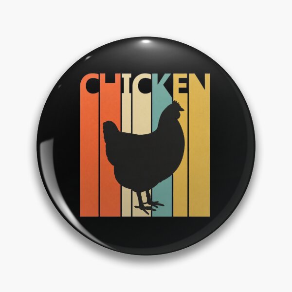 Item preview, Retro Chicken Silhouette Vintage Stripes Design designed and sold by ballyyksjod.