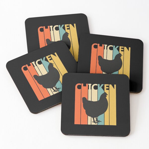 Item preview, Retro Chicken Silhouette Vintage Stripes Design designed and sold by ballyyksjod.
