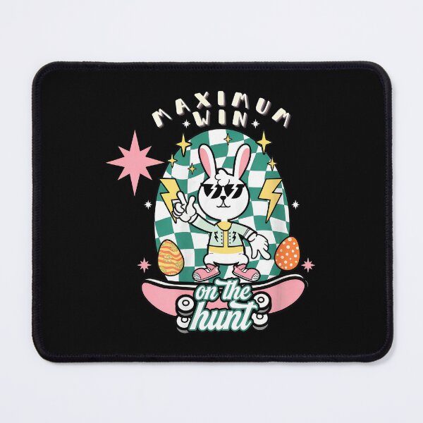 Item preview, Retro Easter Bunny Skateboard "Maximum Win" "On The Hunt" designed and sold by urbanywjscaggs.