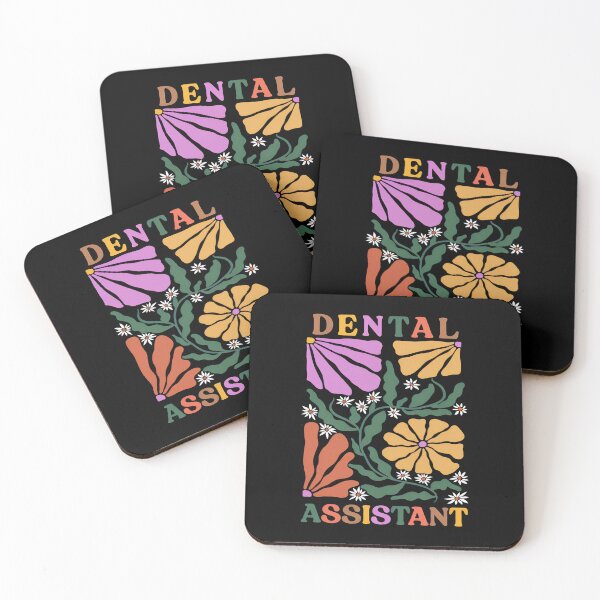 Item preview, Retro Floral Dental Assistant Design designed and sold by banezhobeers.