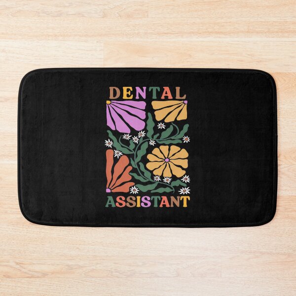 Item preview, Retro Floral Dental Assistant Design designed and sold by banezhobeers.