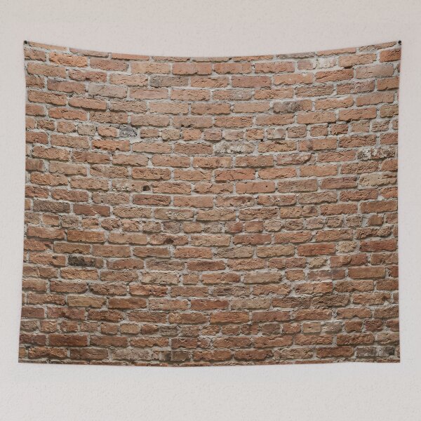 Item preview, Vintage Rustic Cottage Old Red Brick Wall Minimalist Natural Photo HD designed and sold by bard-art.