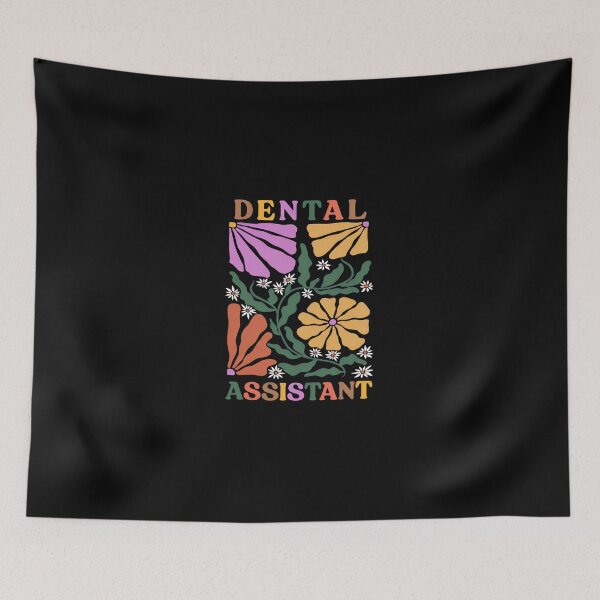 Item preview, Retro Floral Dental Assistant Design designed and sold by banezhobeers.