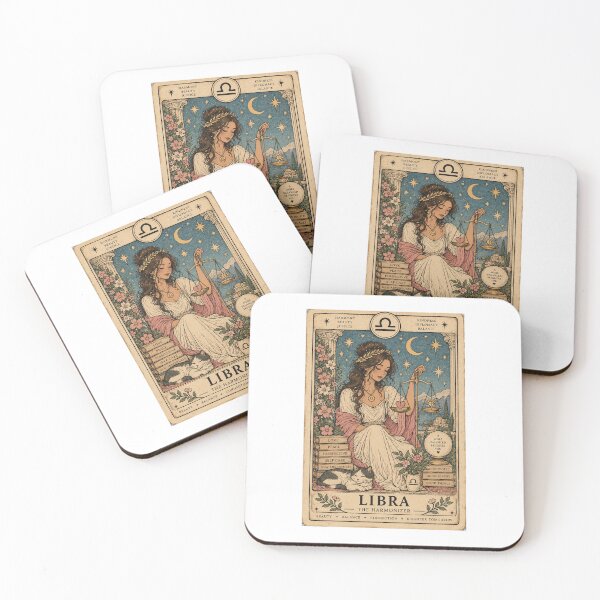 Item preview, Libra Tarot Card – The Harmonizer | Cute Vintage Zodiac Aesthetic designed and sold by Moon & Sun Tarot.