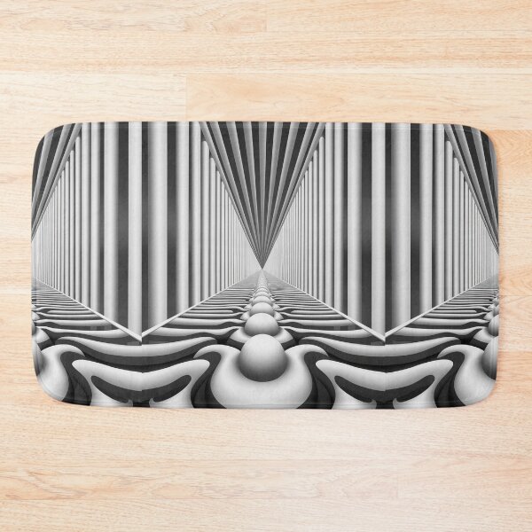 Item preview, Opart Vanishing Point Geometric Pathway designed and sold by pinkal.