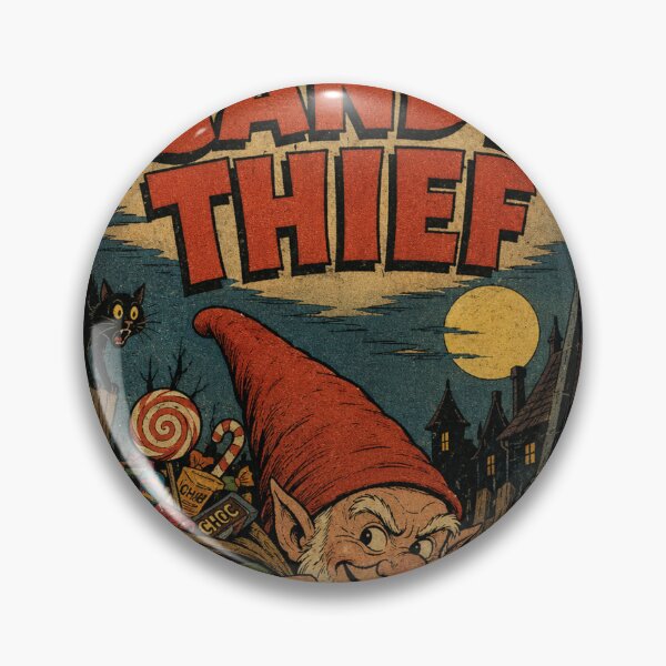 Item preview, Vintage Halloween Cover Art: Mischief Gnome Candy Thief designed and sold by bapupa.