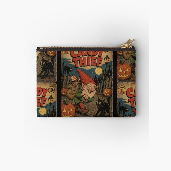 Item preview, Vintage Halloween Cover Art: Mischief Gnome Candy Thief designed and sold by bapupa.
