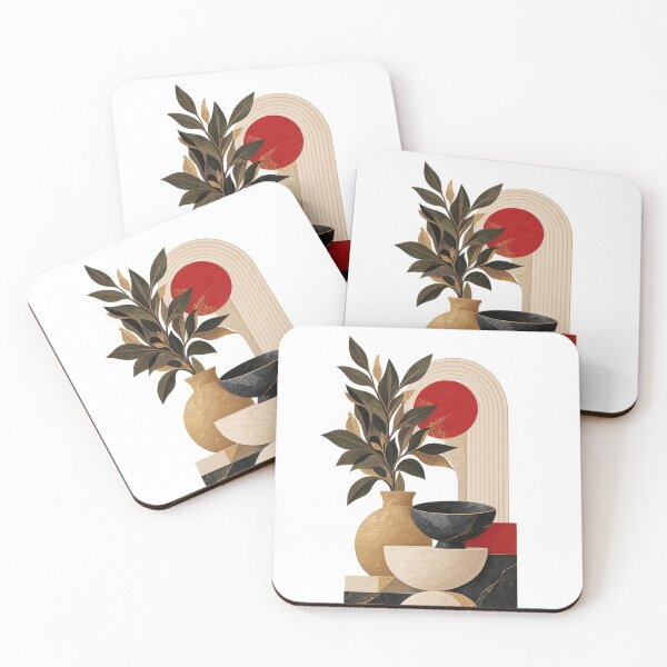 Item preview, Minimalist Japanese Vase Composition – Modern Abstract Home Decor Art designed and sold by Scarlet Oracle.