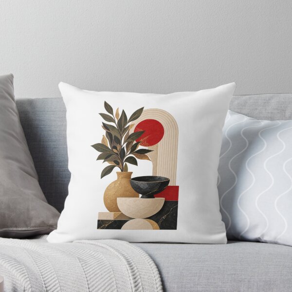 Item preview, Minimalist Japanese Vase Composition – Modern Abstract Home Decor Art designed and sold by Scarlet Oracle.